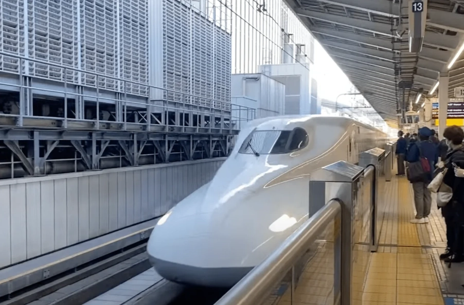 riding the Shinkansen