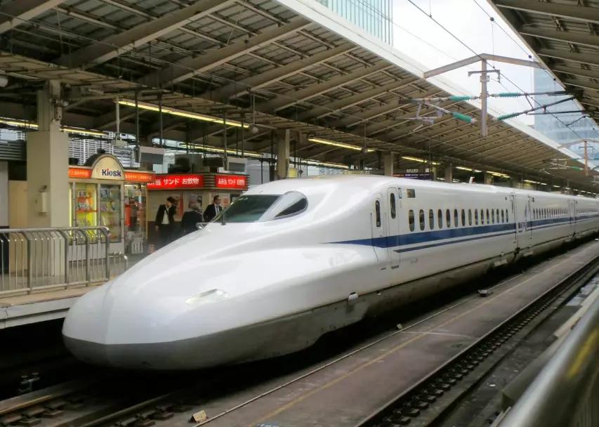riding the Shinkansen