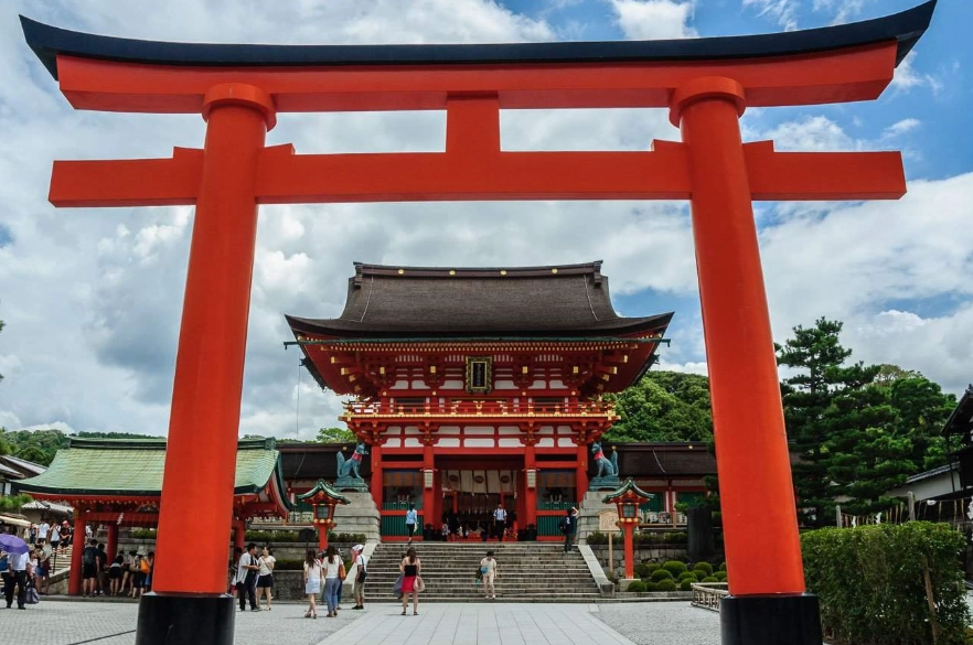 Japanese temple gates