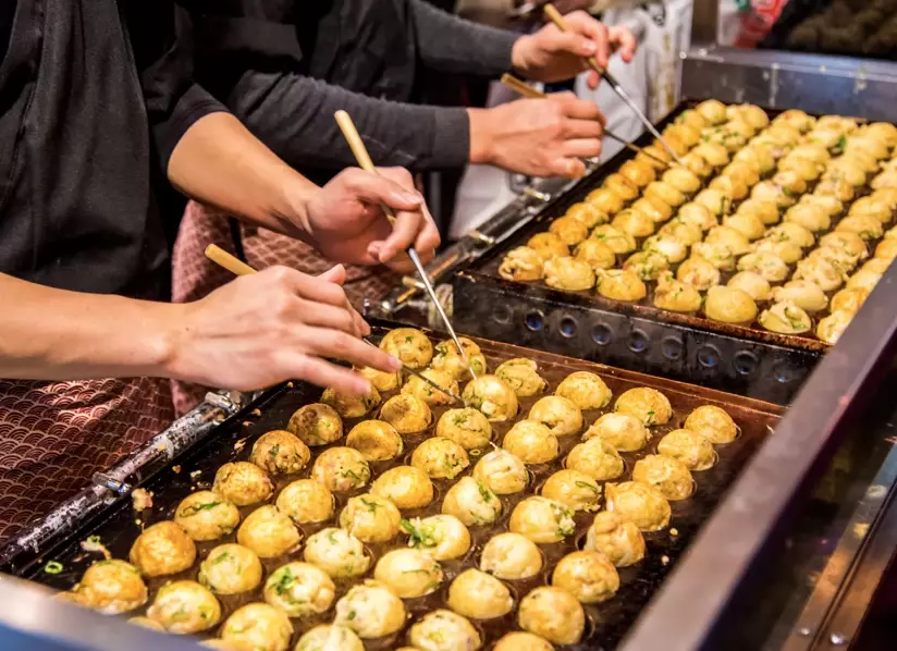 Dotonbori food stalls