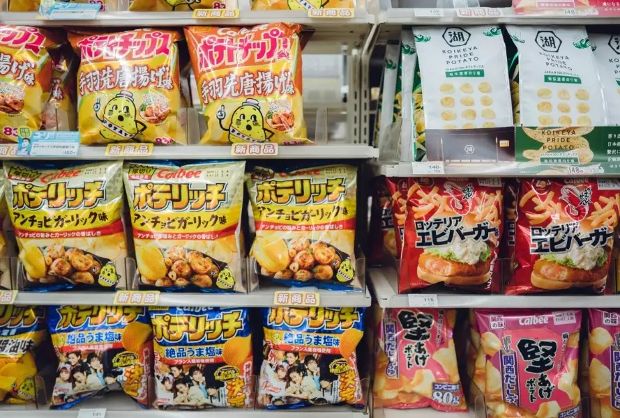 Japanese convenience store snacks