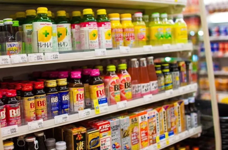 Japanese convenience store drinks