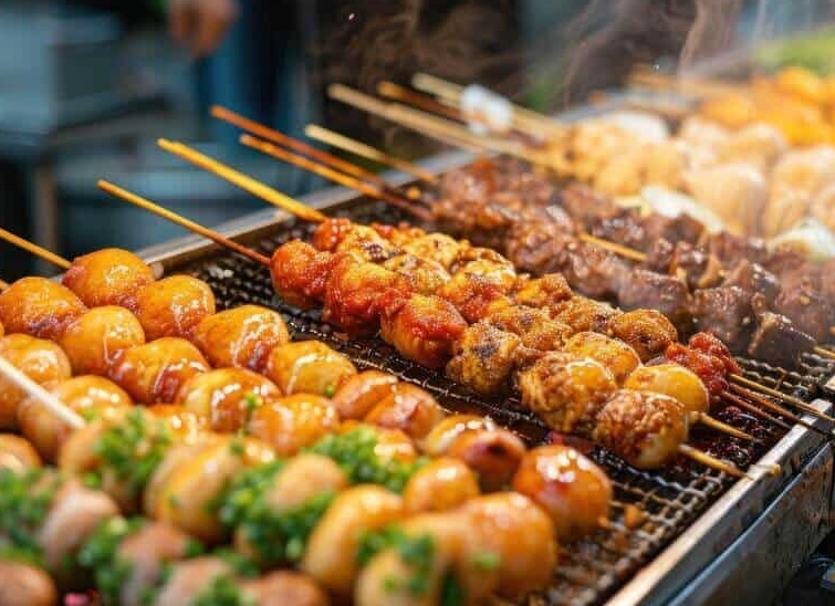 What are popular Japanese street foods?