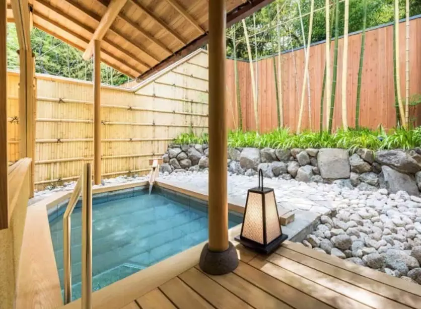 luxury ryokan with in-room onsen
