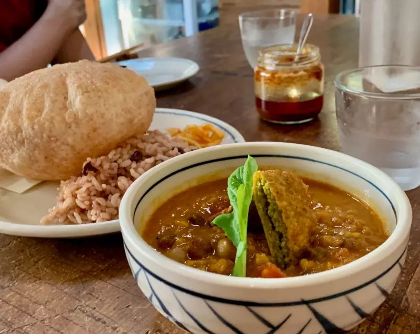 Indian vegetarian food in Japan