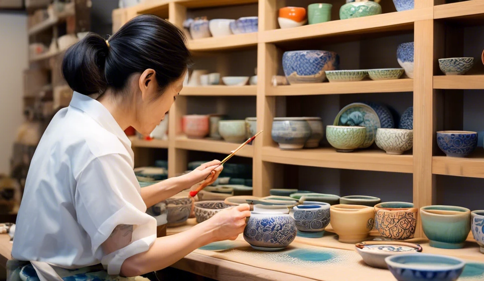 Pottery experience in Japan