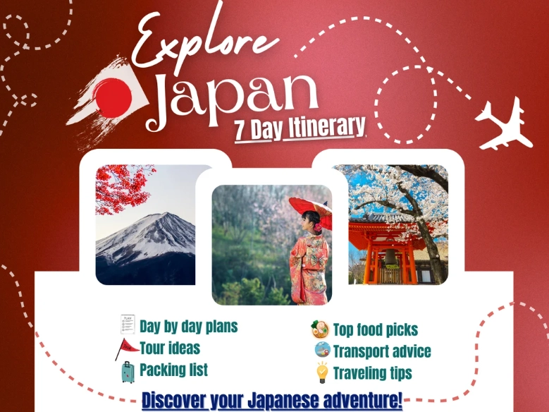 Japan travel itinerary 7 days